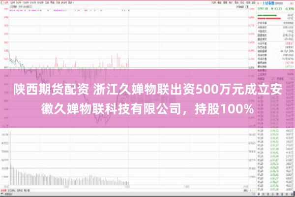 陕西期货配资 浙江久婵物联出资500万元成立安徽久婵物联科技有限公司，持股100%