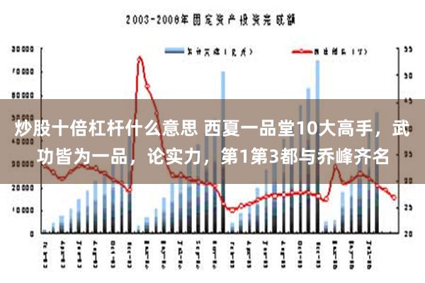 炒股十倍杠杆什么意思 西夏一品堂10大高手，武功皆为一品，论实力，第1第3都与乔峰齐名