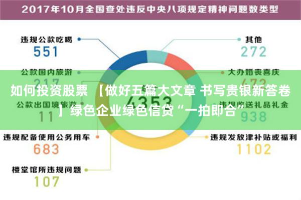 如何投资股票 【做好五篇大文章 书写贵银新答卷】绿色企业绿色信贷“一拍即合”